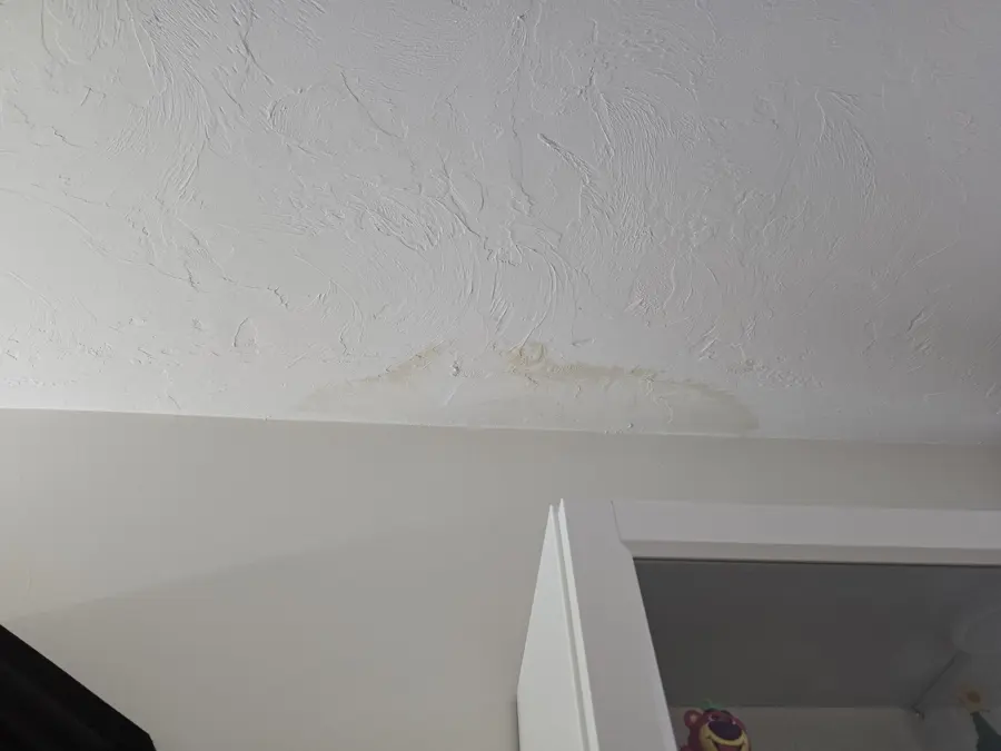 Water-stained ceiling from a leak in a Big Lake, MN home